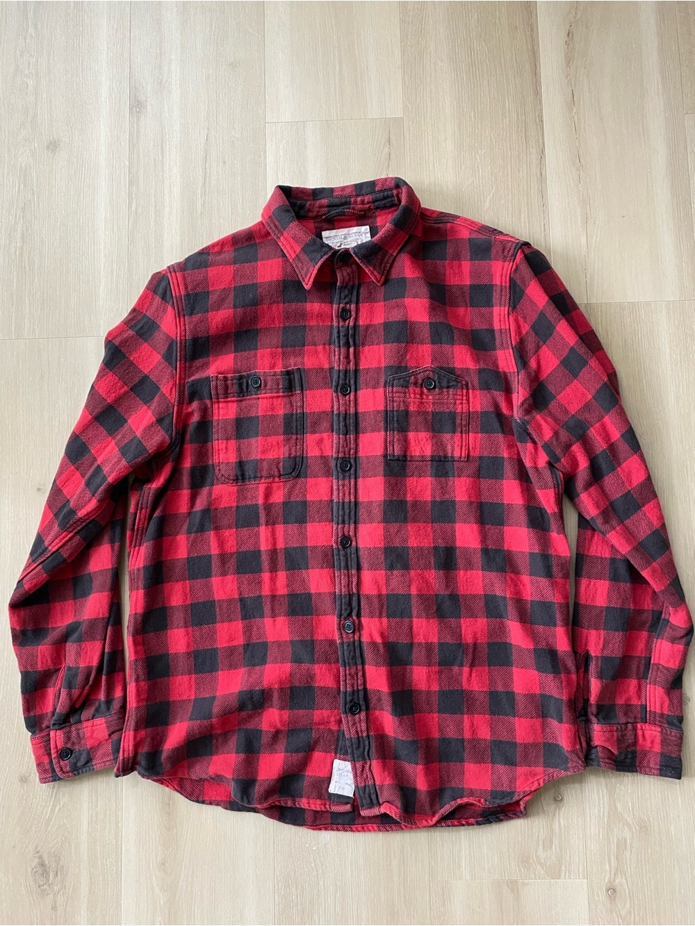 Vintage Ralph Lauren Denim & Supply Buffalo Plaid Button Down Flannel Size XL